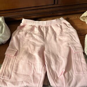 Women’s Pink Cargo sweat set